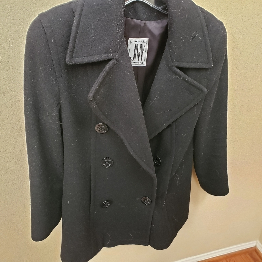 Jones New York 100% Wool Pea Coat